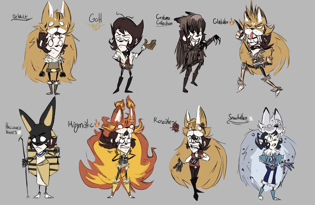 dont starve wiki costumes